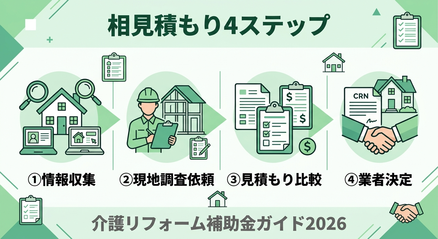 介護リフォーム 見積もりの取り方2026|補助金対応の業者から適正価格で相見積もりを取る方法と比較ポイント