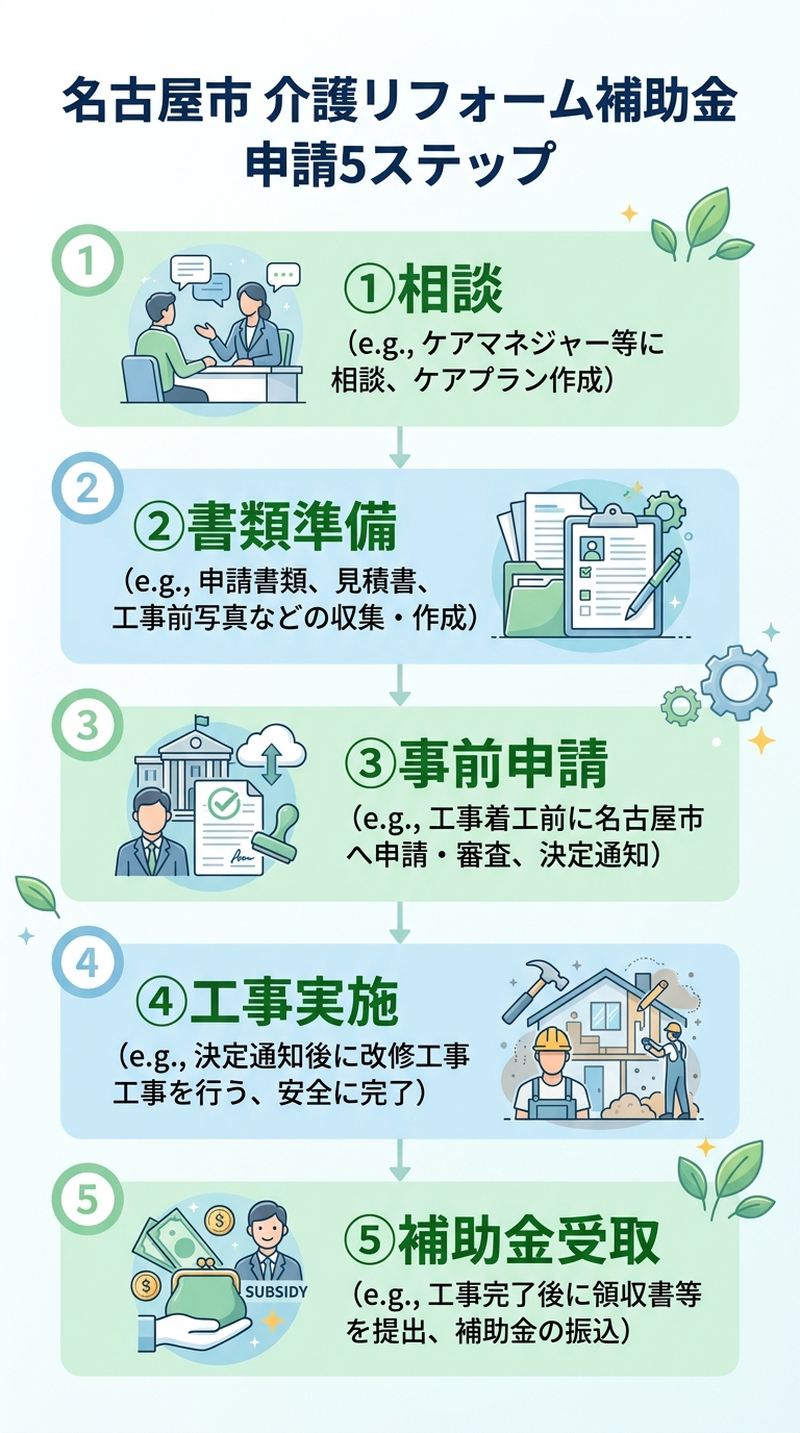 名古屋市 介護リフォーム補助金2026|対象工事・金額・申請手順をわかりやすく解説